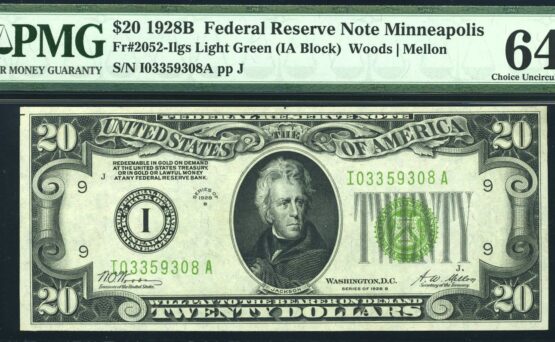 1928B $20 FRN L.G.S MINNI 64Q