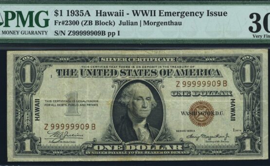 1935A $1 HAWAII Z99999909B #30