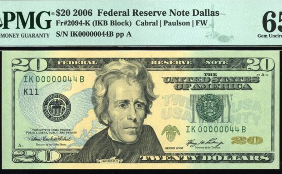 2006 $20 FRN IK00000044B 65Q