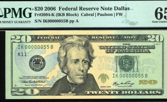 2006 $20 FRN IK00000055B 65Q