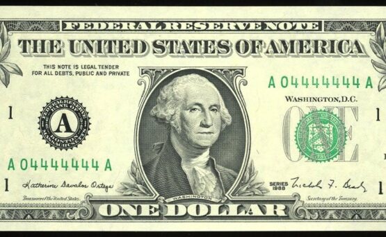 1988A $1 FRN A04444444A