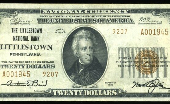 1929 $20 LITTLESTOWN PA