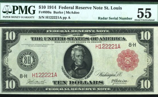 FR‑899A $10 FRN H122221A #64Q