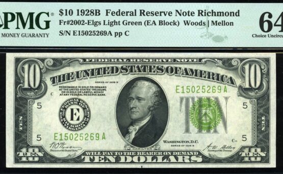 1928B $10 FRN RICHMOND #64Q