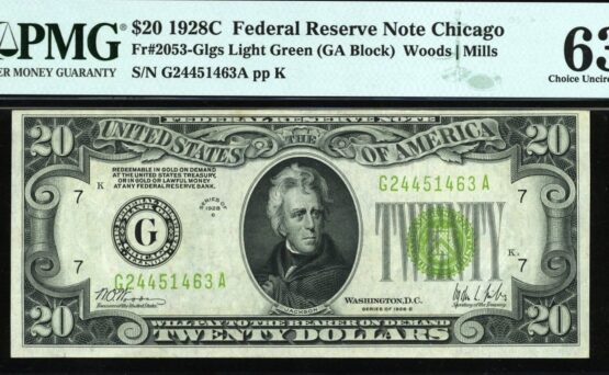 1928C $10 FRN G24451463A 63Q