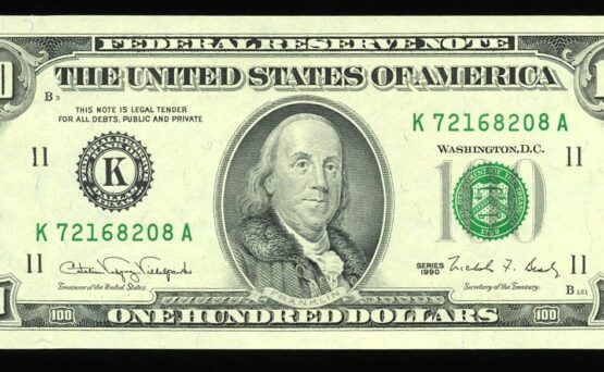 1990 $100 FRN K-A DALLAS GEM
