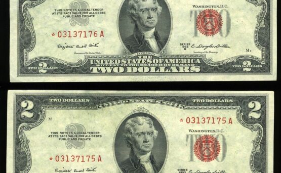#2 CONSECT 1953B $2 L.T STARS