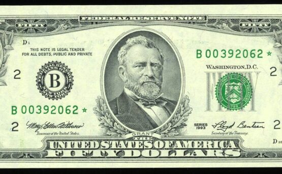 1993 $50 FRN B-STAR GEM