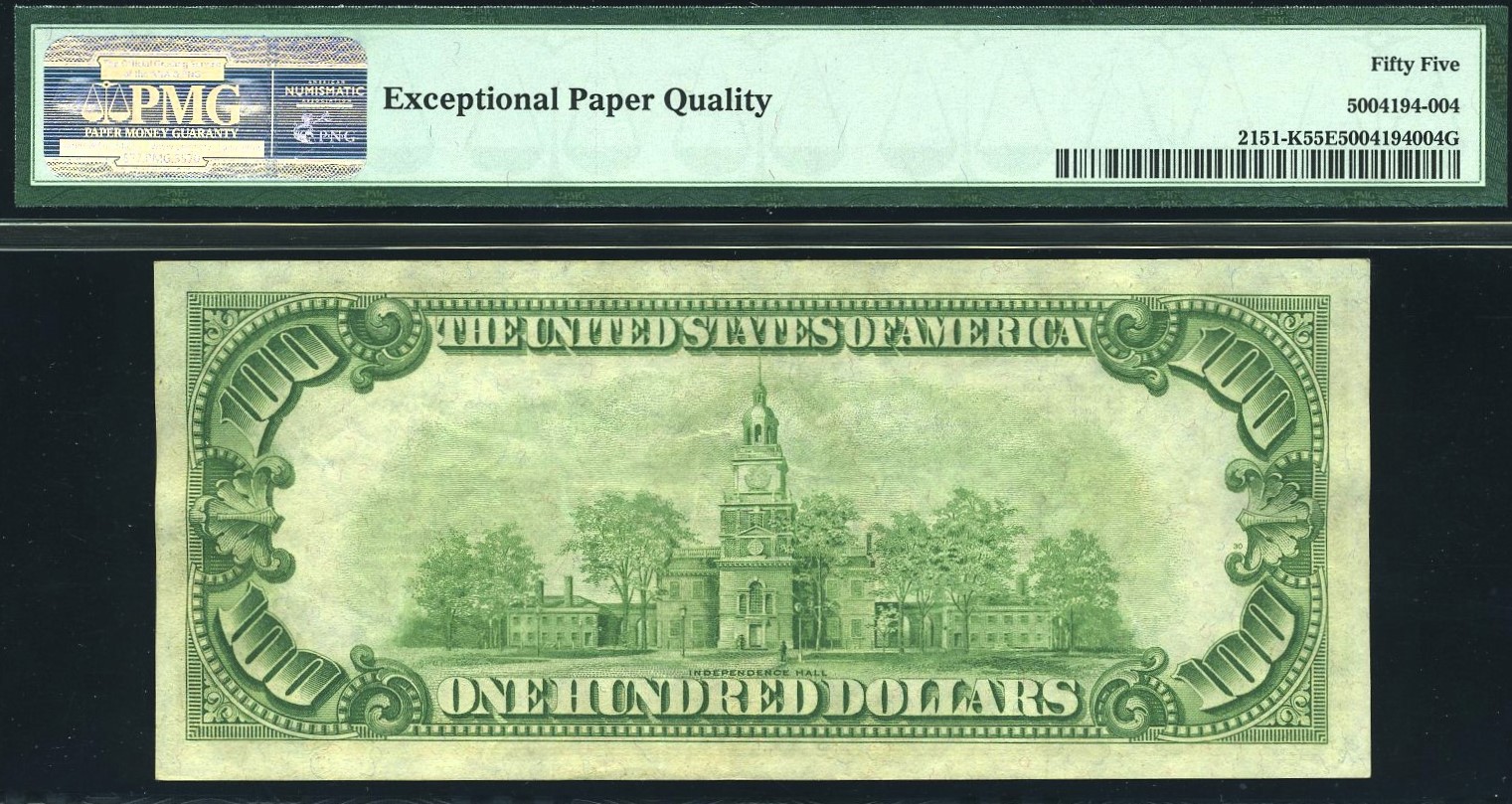 1928A $100 FRN DALLAS #55Q