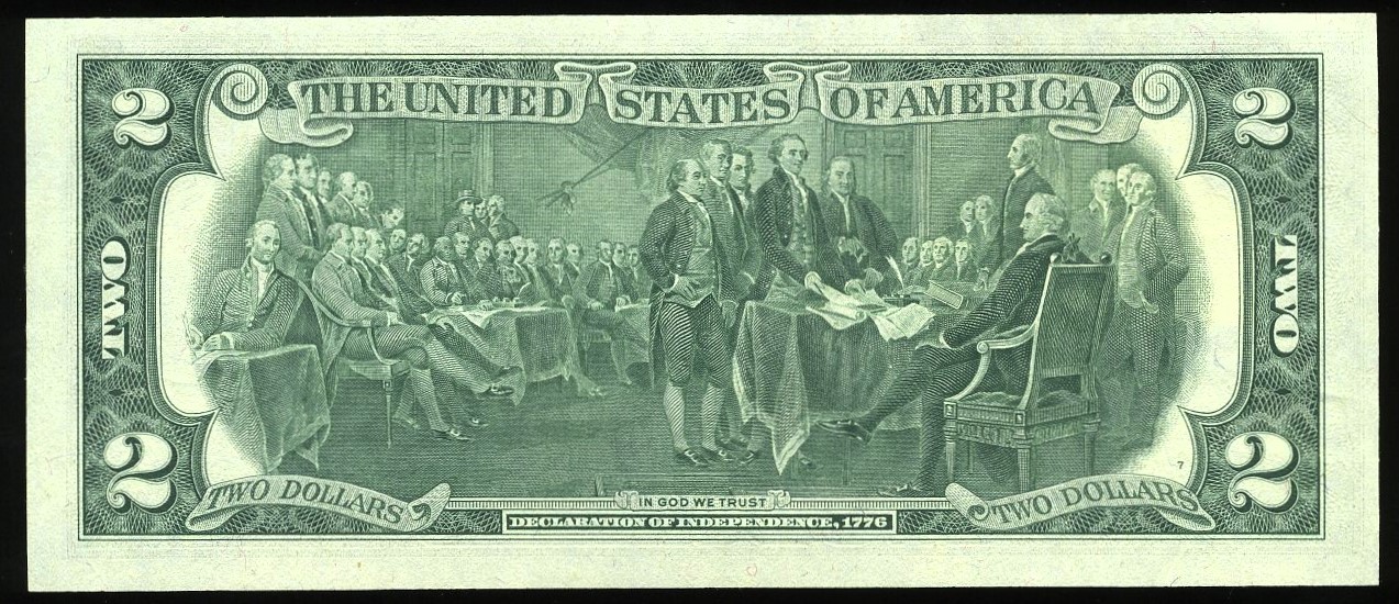1976 $2 DOUBLE AUTOGRAPHED CANCEL