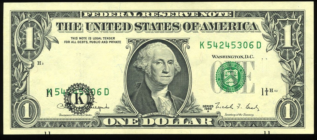 1988A $1 FRN "SHIFTED 4TH"