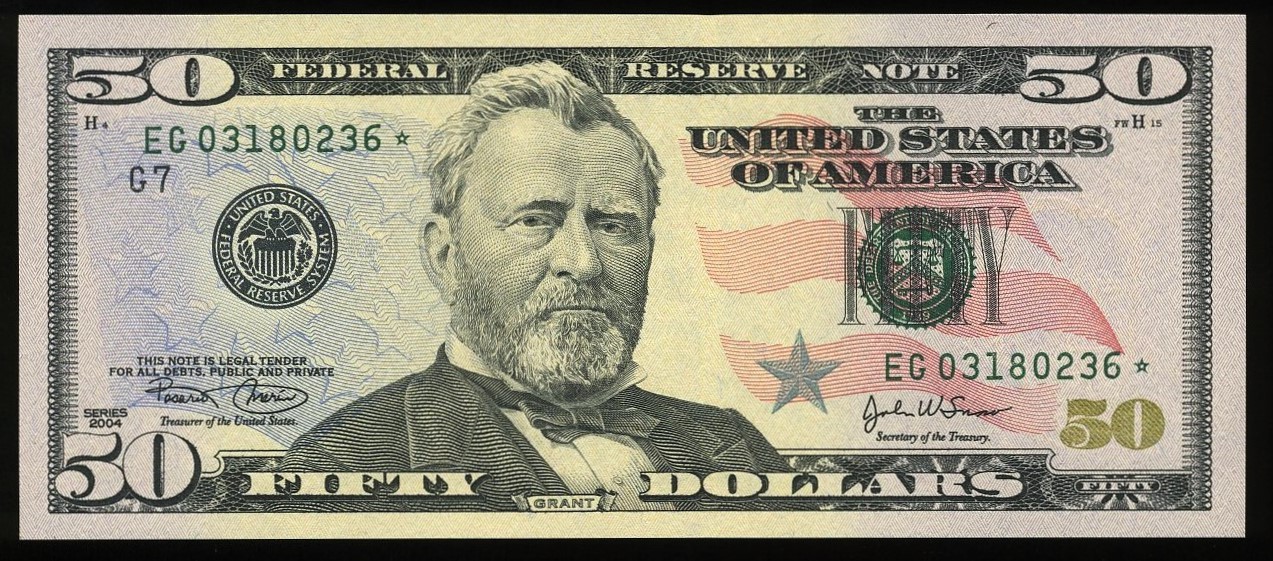 2004 $50 FRN G-STAR GEM