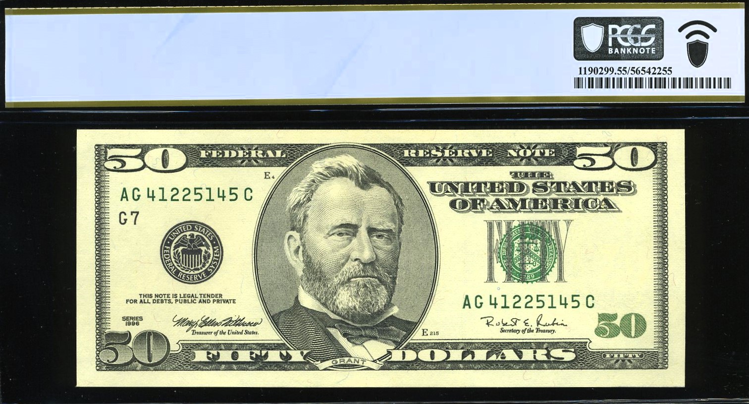 1996 $50 FRN MISSING 1ST PRINT #55