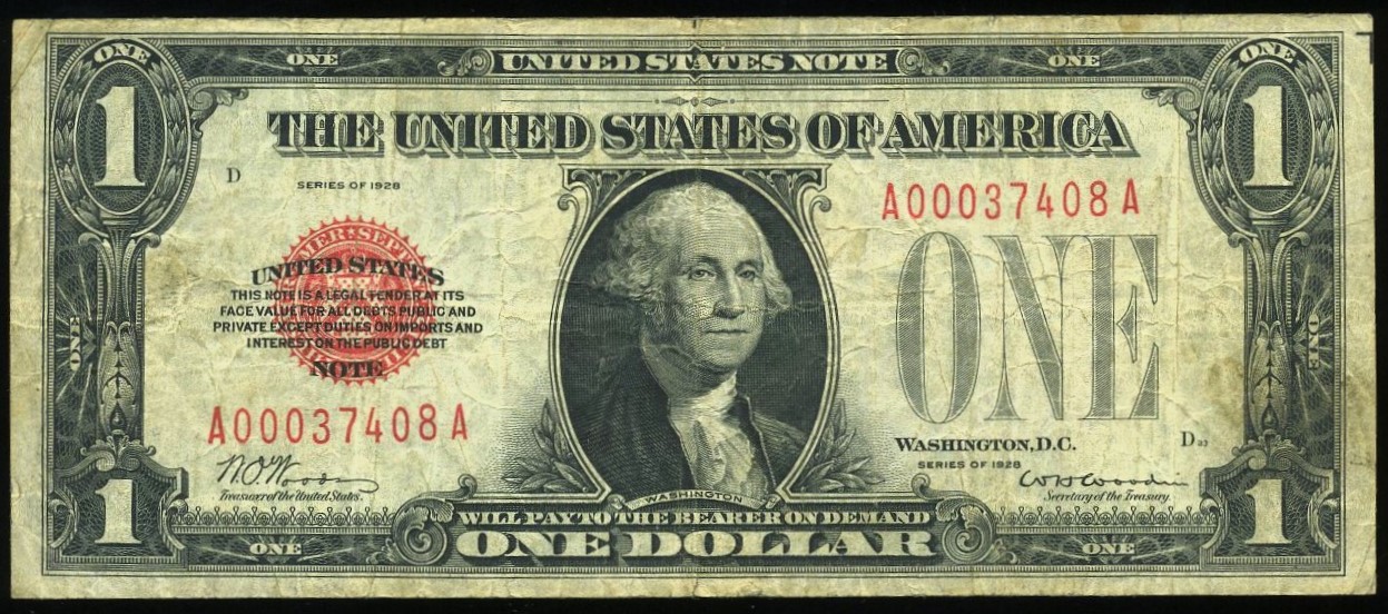 1928 $1 L.T A00037408A VF