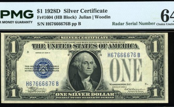 1928D $1 S.C H67666676B 64Q
