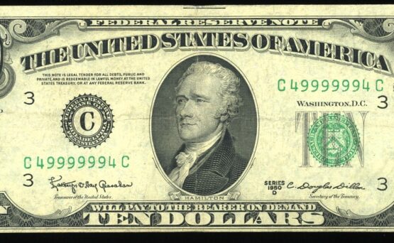 1950D $10 FRN C49999994C