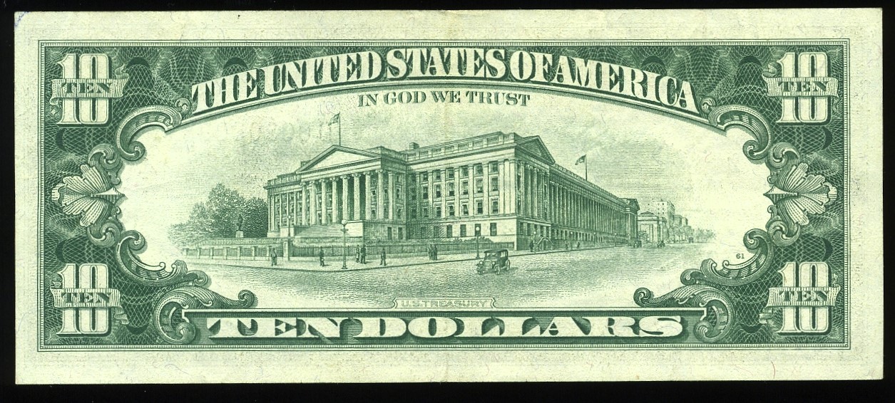 1969 $10 FRN D00808088*