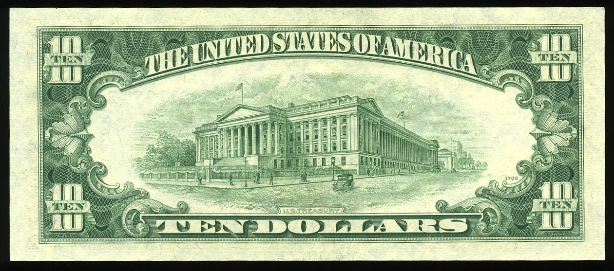 1950D $10 FRN B83011038I RADAR