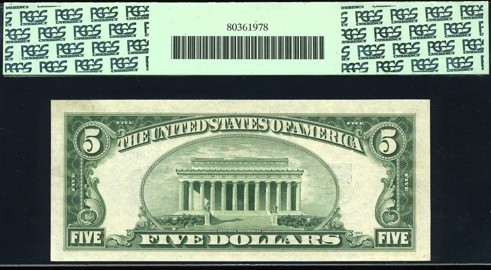 1934D $5 S.C R40000004A #63
