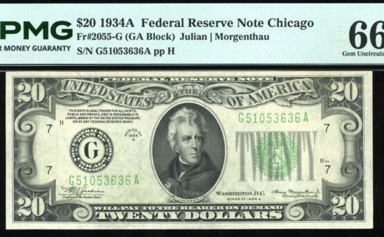 1934A $20 FRN CHICAGO 66Q