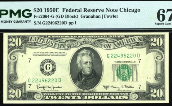 1950E $20 FRN CHICAGO #67Q