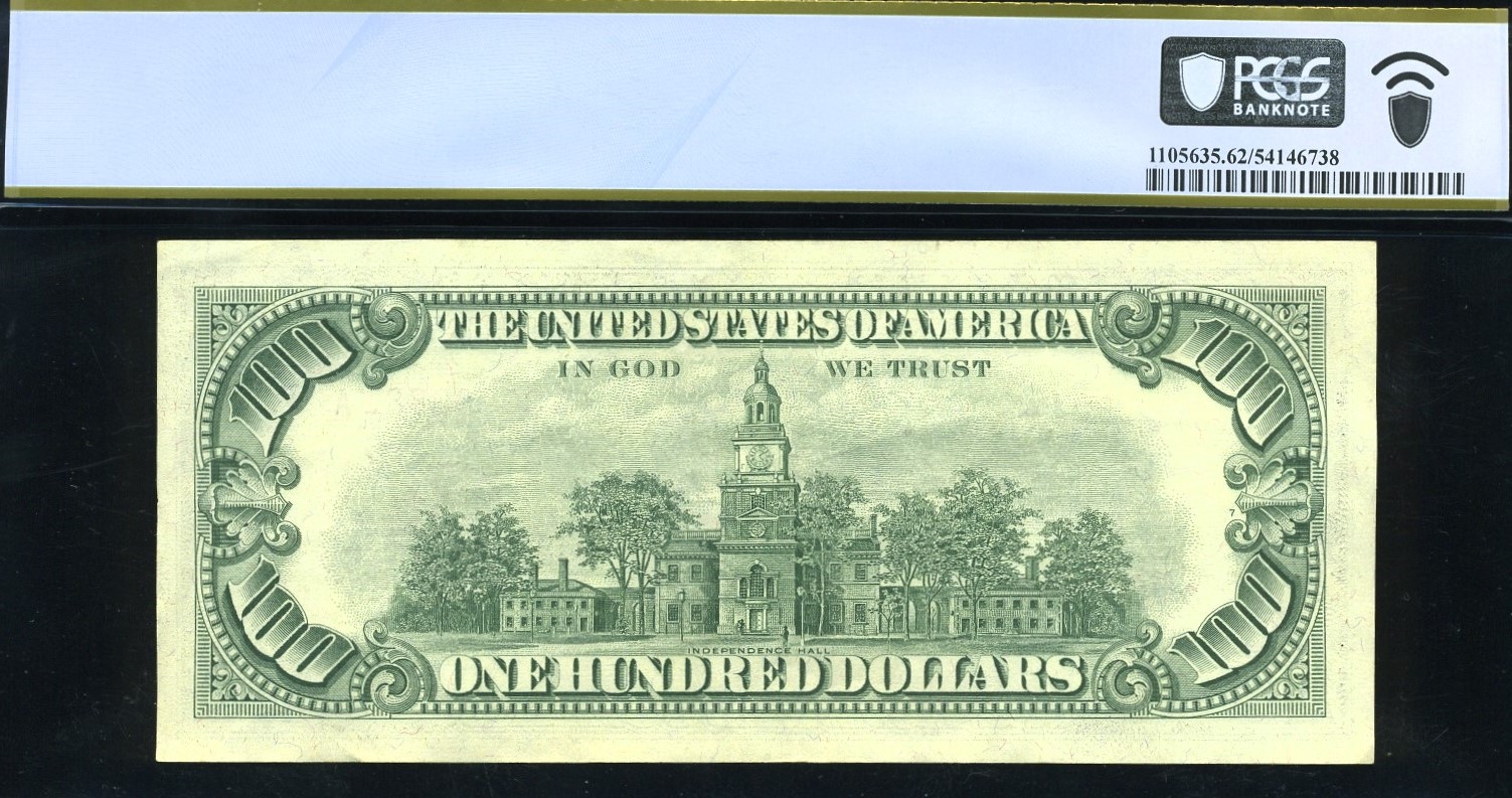 1966 $100 LOW #SN ERROR 62Q