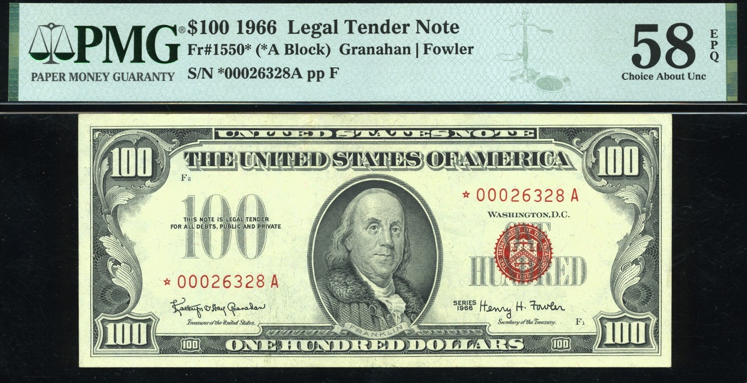 1966 $100 L.T *00026328A #58Q