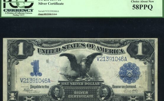 FR-236 1899 $1 SILVER P.C.G.S #58PPQ