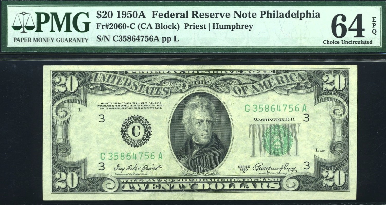 1950A $20 FRN PHILA #64Q