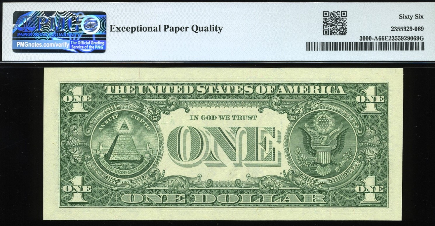 2009 $1 FRN A11111119A #66EPQ