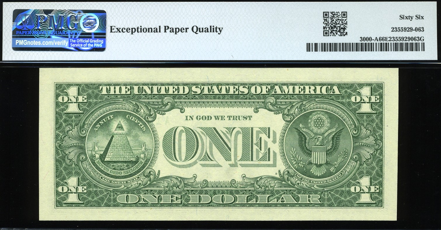 2009 $1 FRN A11111113A #66EPQ