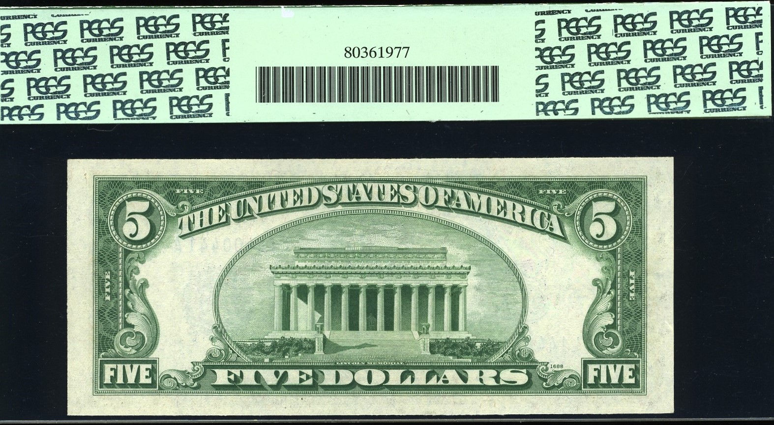 1934 $5 S.C L14400441A 58PPQ