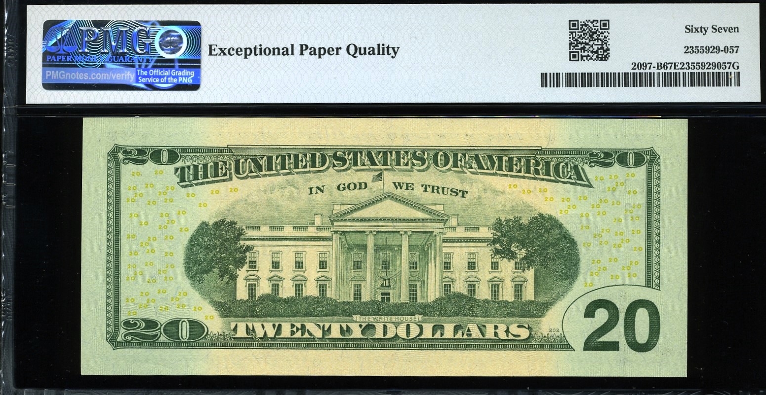 2013 $20 FRN MB00000900E #67EPQ