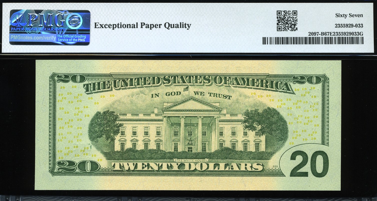 2013 $20 FRN MB00000065E #67EPQ