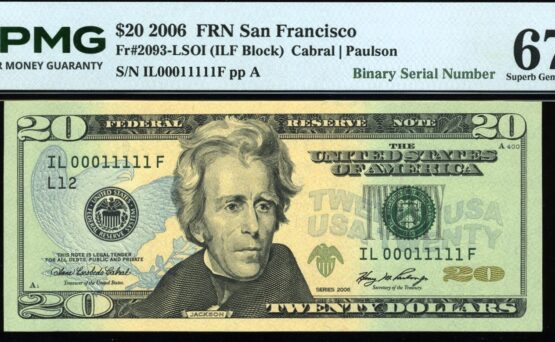 2006 $20 FRN IL00011111F #67EPQ