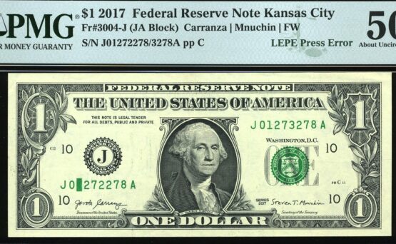 2017 $1 FRN GREEN SQUARE 50Q