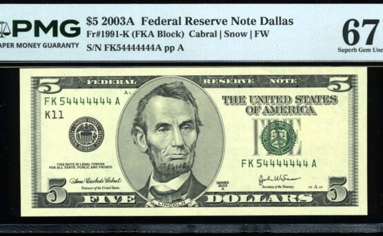 2006 $5 54444444/54444445 #67-66Q