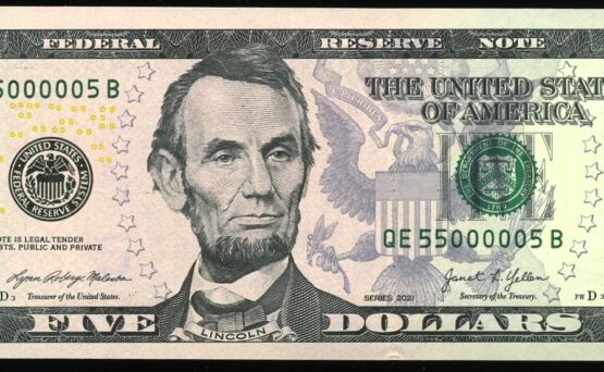 2021 $5 FRN SUPER BINARY 5'S