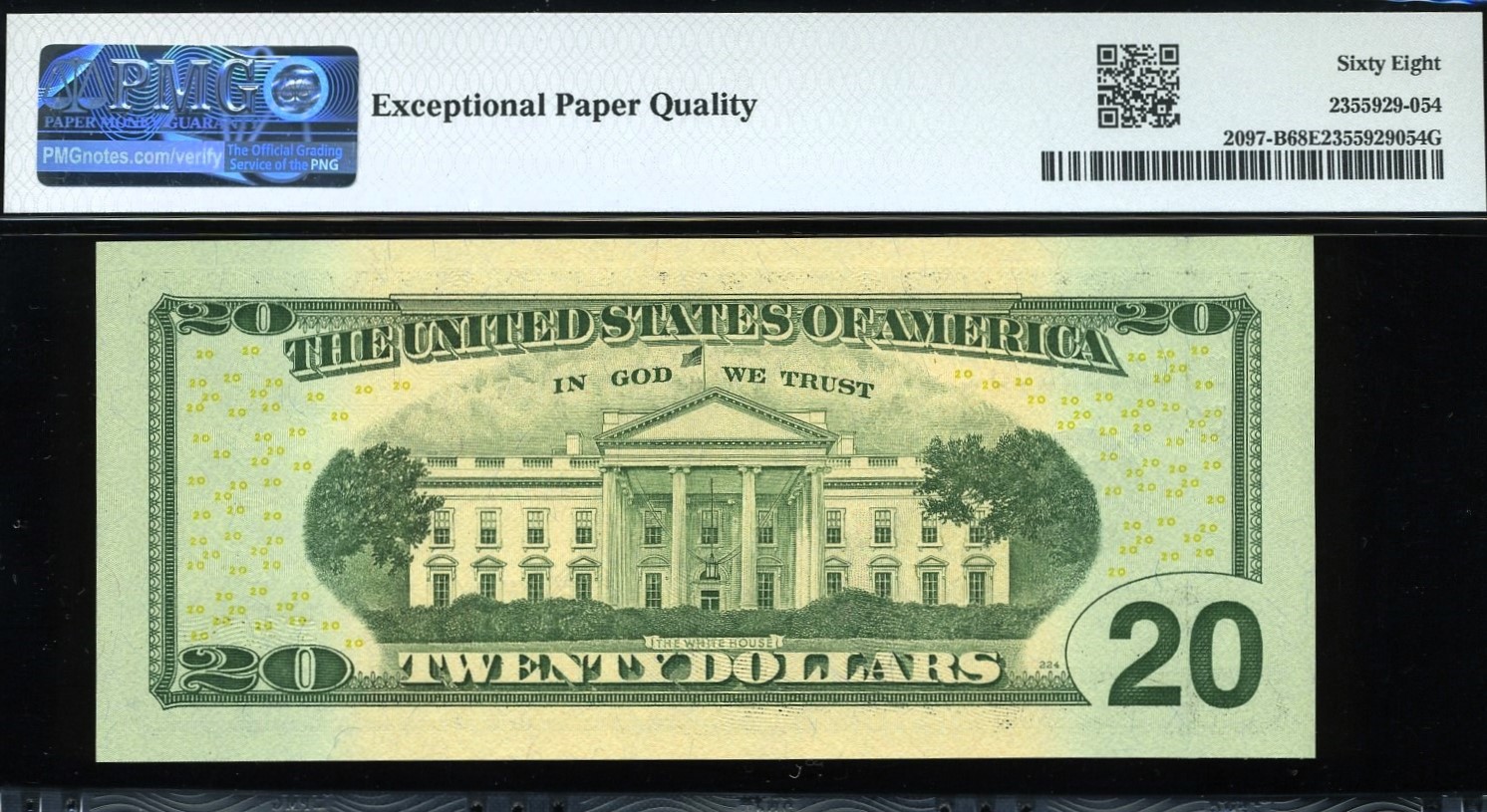 2013 $20 FRN MB00000600E #68EPQ