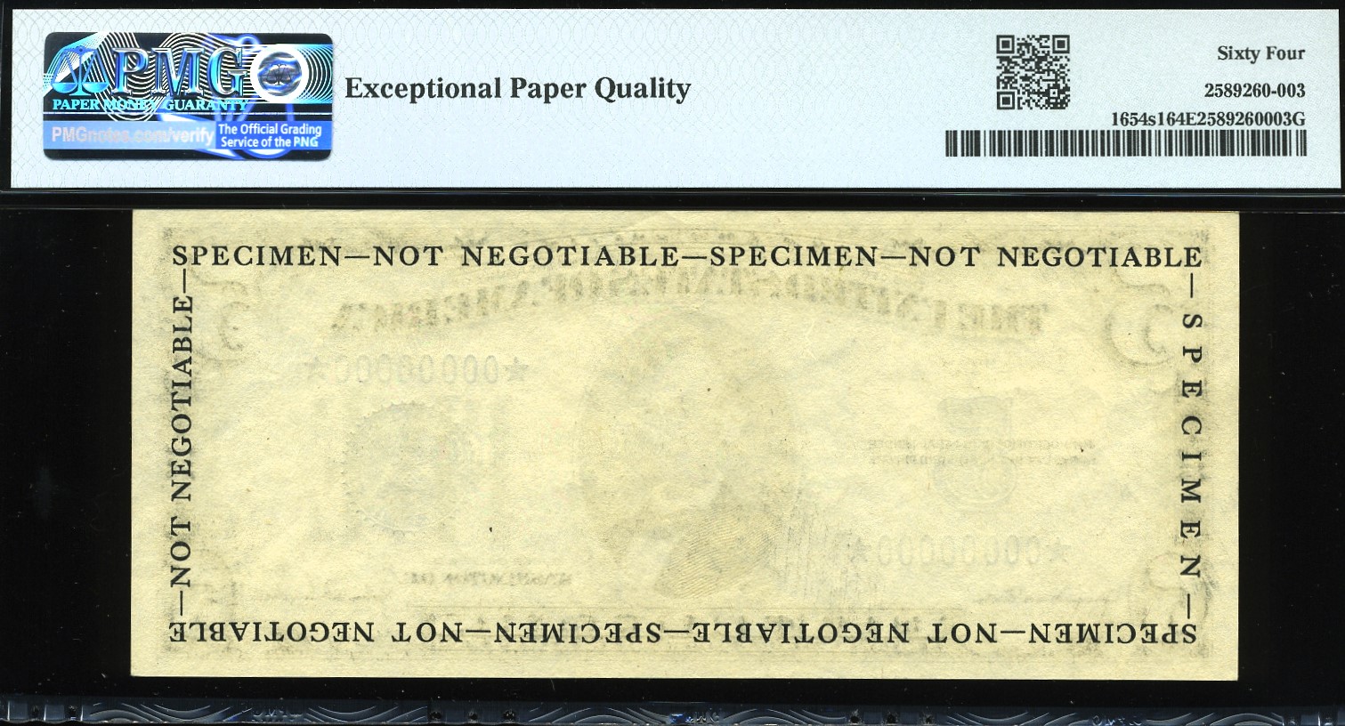 1934D $5 S.C ★00000000★ 64EPQ
