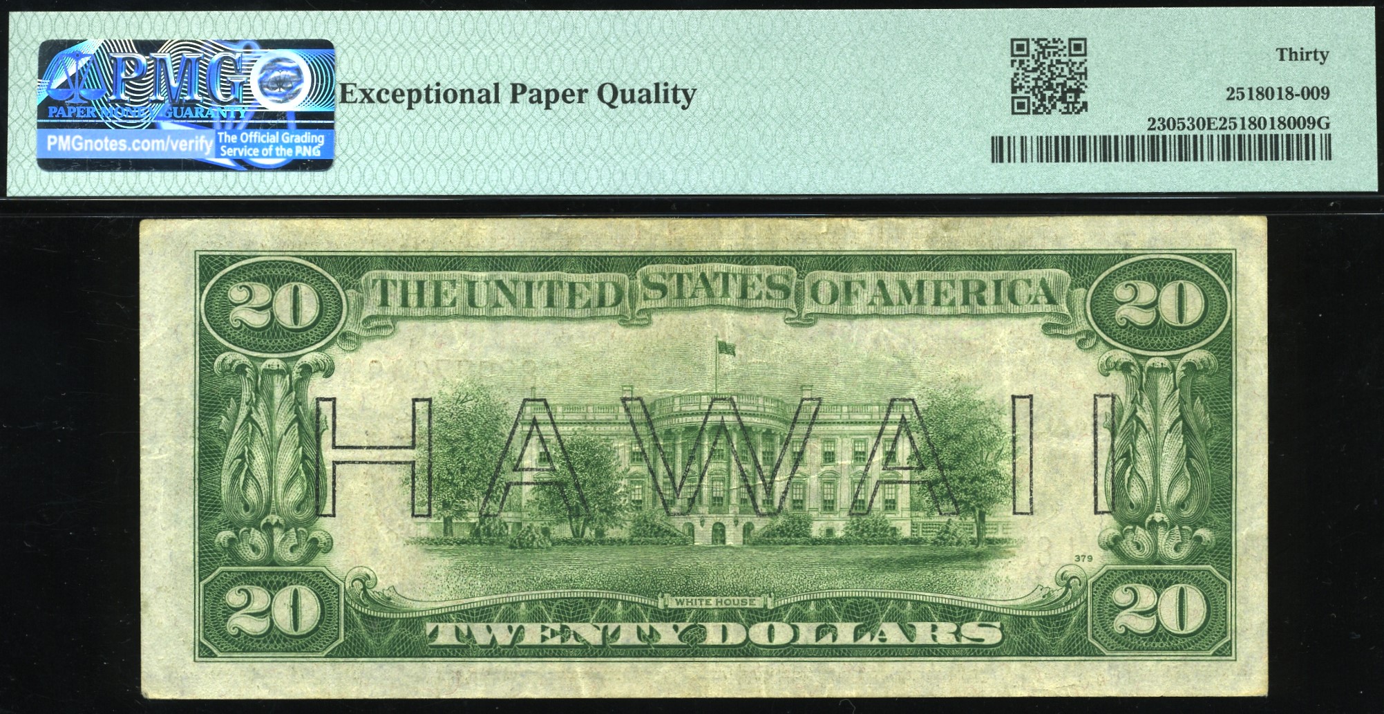 1934A $20 HAWAII L88977248A 30Q