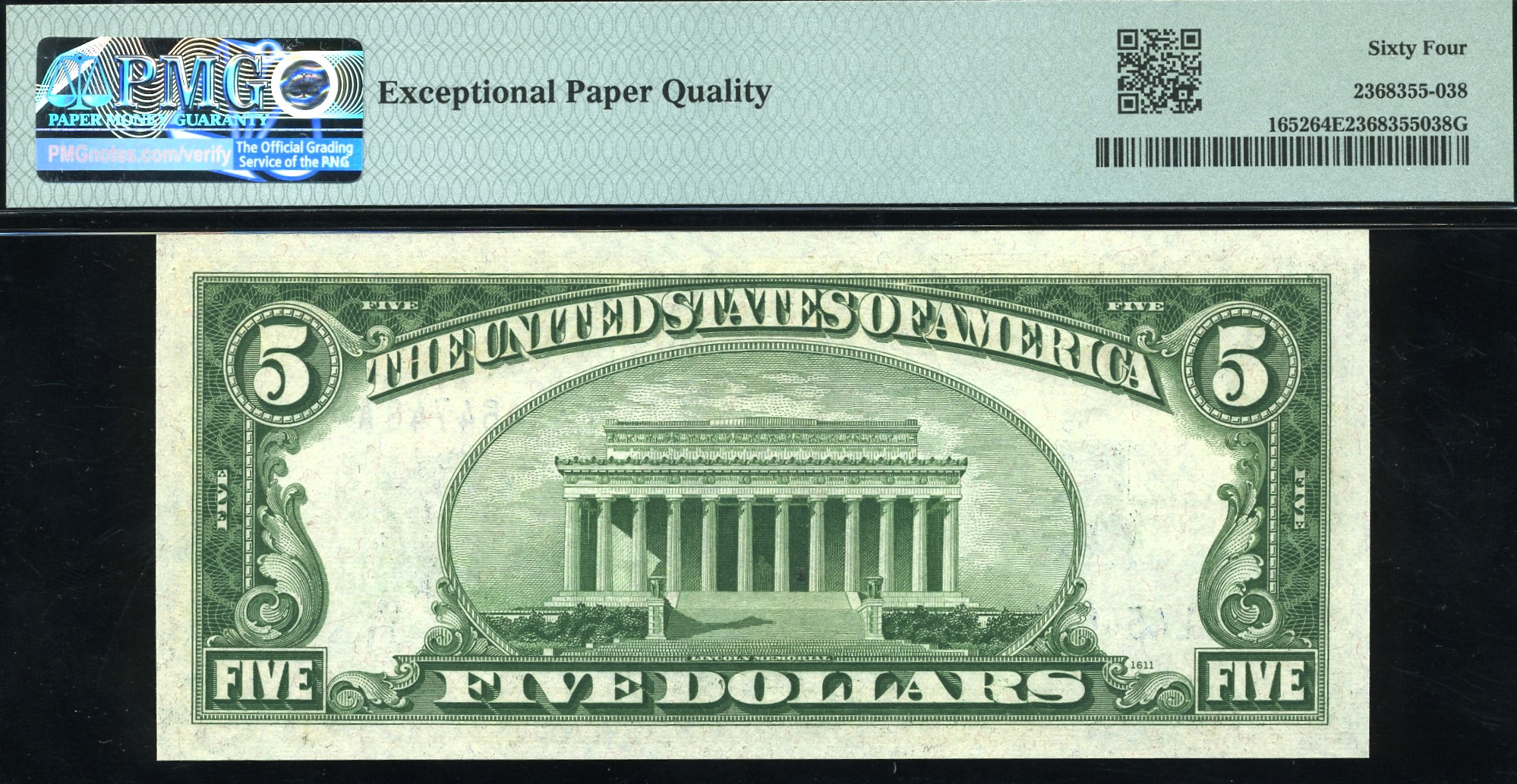 1934B $5 S.C L45464748A #64EPQ