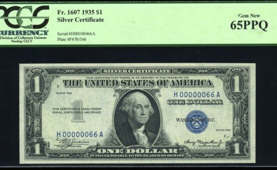 1935 $1 FRN H00000066A #65Q