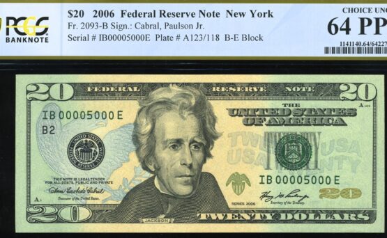 2006 $20 FRN IB00005000E 64Q