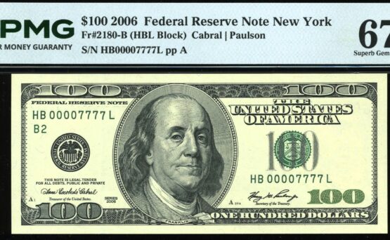 2006 $100 HB00007777L 67Q