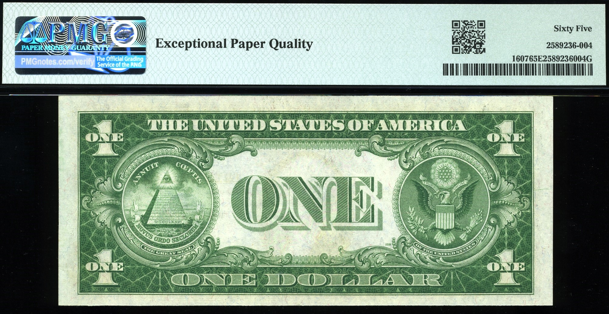 1935 $1 SILVER CERTIFICATE 65Q