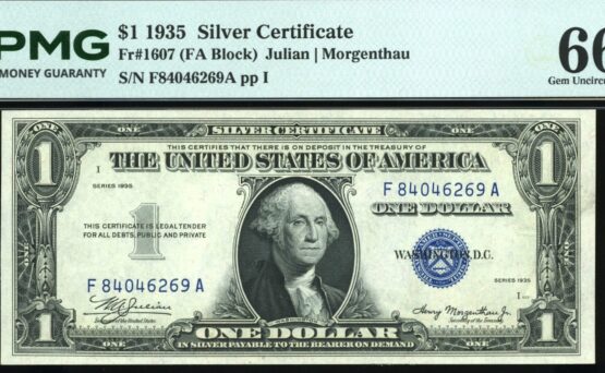 1935 $1 SILVER CERTIFICATE 66Q