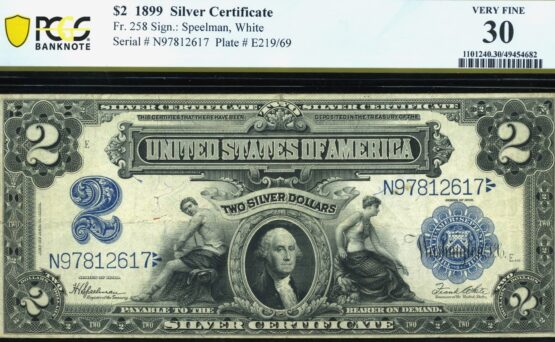 FR-258 1899 $2 SILVER #30