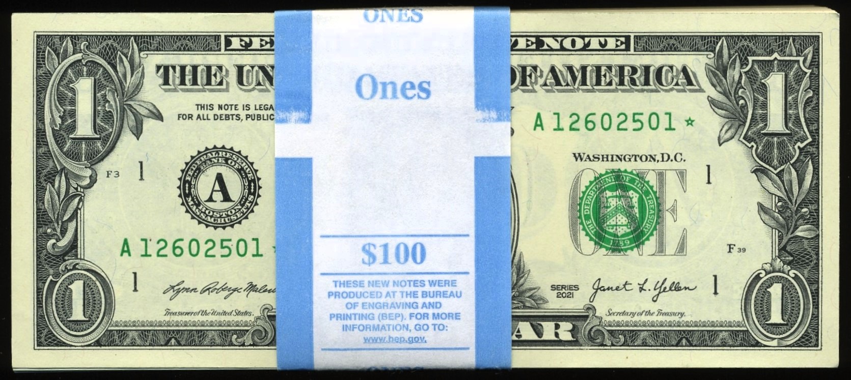 2021 $1 BOSTON STAR PACK #2501