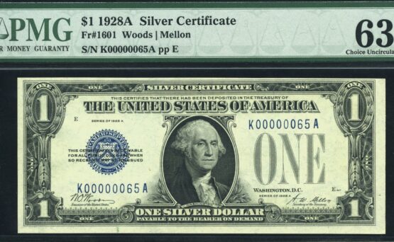 1928A $1 S.C K00000065A 63Q